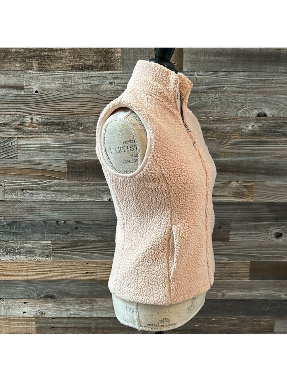 Calia Light Pink Fleece Full Zip Vest Size XS - Picture 4 of 7